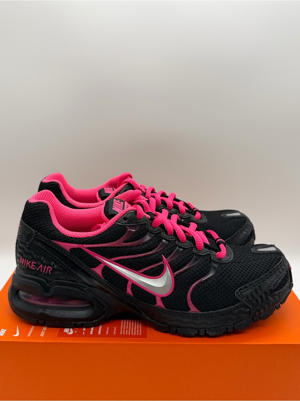 Nike Air Max Torch 4 Black Metallic Silver 343851-006 Women’s Size 6